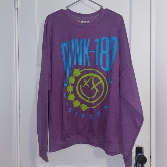 NWOT Blink-182 L/XL Purple Sweatshirt - Picture 1 of 4